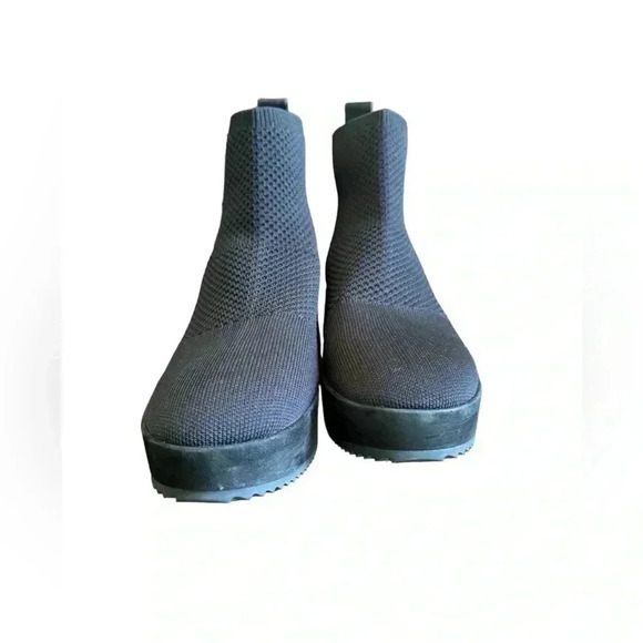 Eileen Fisher Mars Knit Wedge Heel Booties Size 9 - Picture 10 of 16